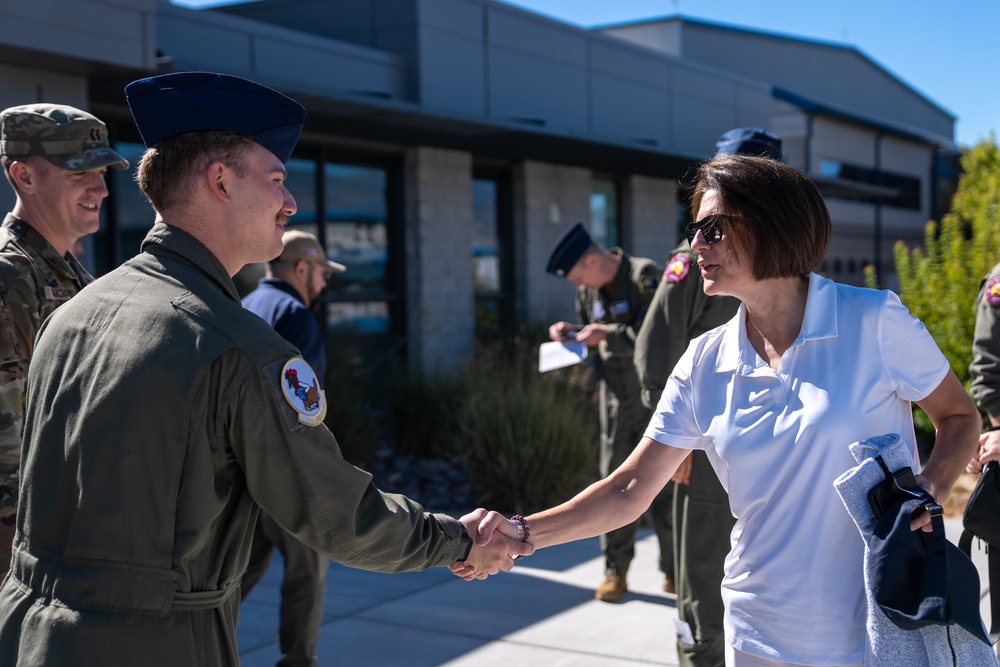 U.S. Senator Catherine Cortez Masto visits the Nevada Air National Guard Base