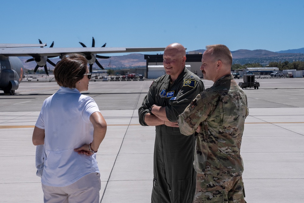 U.S. Senator Catherine Cortez Masto visits the Nevada Air National Guard Base