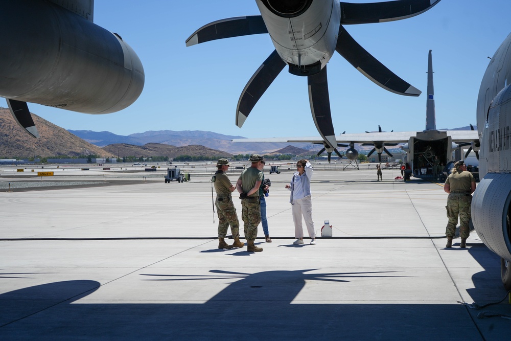 U.S. Senator Catherine Cortez Masto visits the Nevada Air National Guard Base