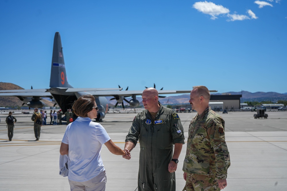 U.S. Senator Catherine Cortez Masto visits the Nevada Air National Guard Base