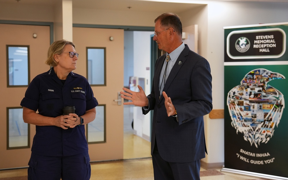 Commandant of the U.S. Coast Guard visits Ted Stevens Center