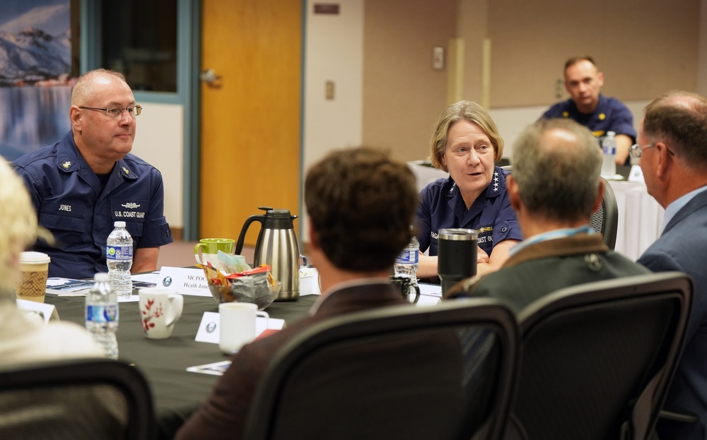 Commandant of the U.S. Coast Guard visits Ted Stevens Center