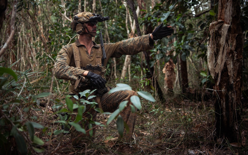 MRF-D 24.3: Golf Co., 2nd Bn., 5th Marines (Rein.) rehearses platoon operations in Tully
