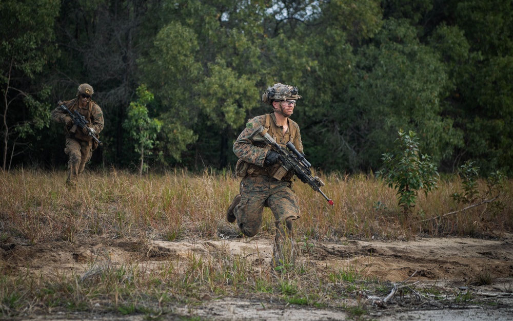 MRF-D 24.3: Golf Co., 2nd Bn., 5th Marines (Rein.) rehearses platoon operations in Tully