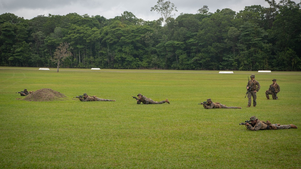 MRF-D 24.3: Golf Co., 2nd Bn., 5th Marines (Rein.) participates in Tully CTC’s squad patrol rehearsals