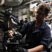 ATLANTIC OCEAN (Aug. 7, 2024) Fire Controlman 3rd Class Matthew Zamorski, from Crestview, Fla., assigned to the Arleigh Burke-class guided-missile destroyer USS Jason Dunham (DDG 109), performs maintenance