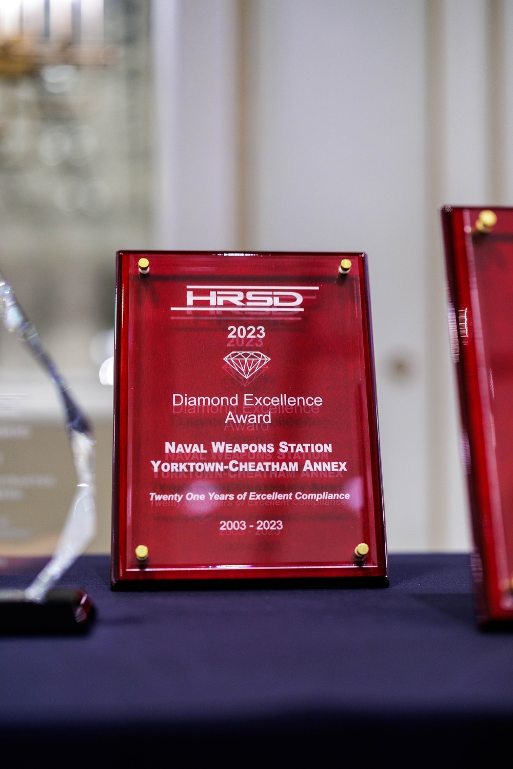 Cheatham Annex receives prestigious Diamond Excellence award during HRSD awards event