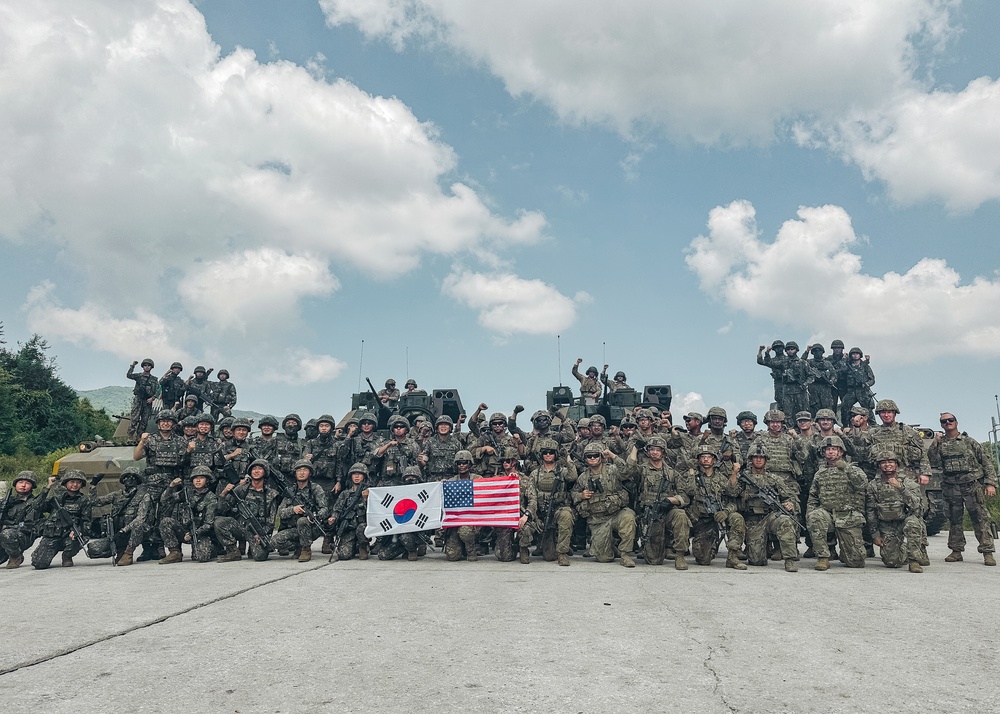 1AD battalion completes DRE training validation with combined live fire with ROK Army battalions