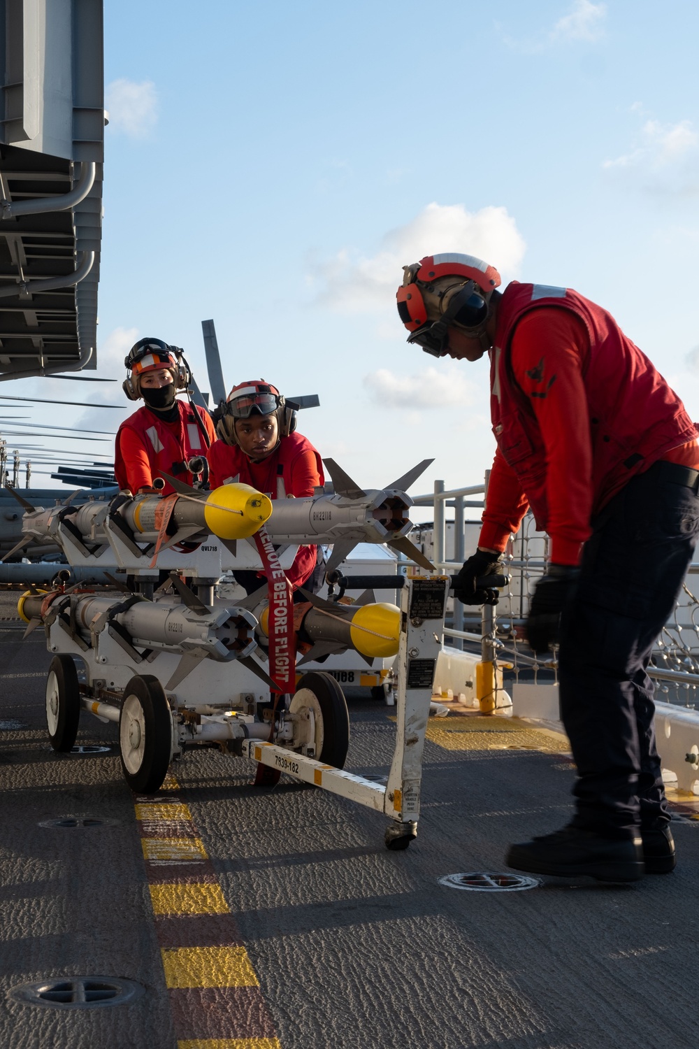 Flight deck operations aboard Boxer