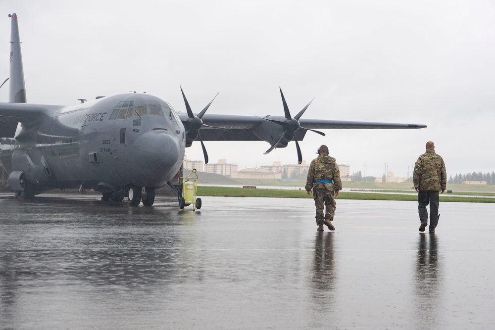 Yokota generates C-130 aircraft ahead of Typhoon Ampil