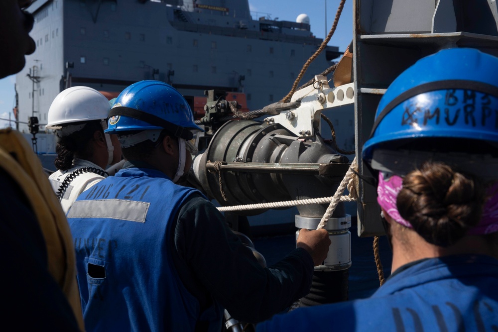 Frank E. Peterson Jr. conducts replenishment-at-sea