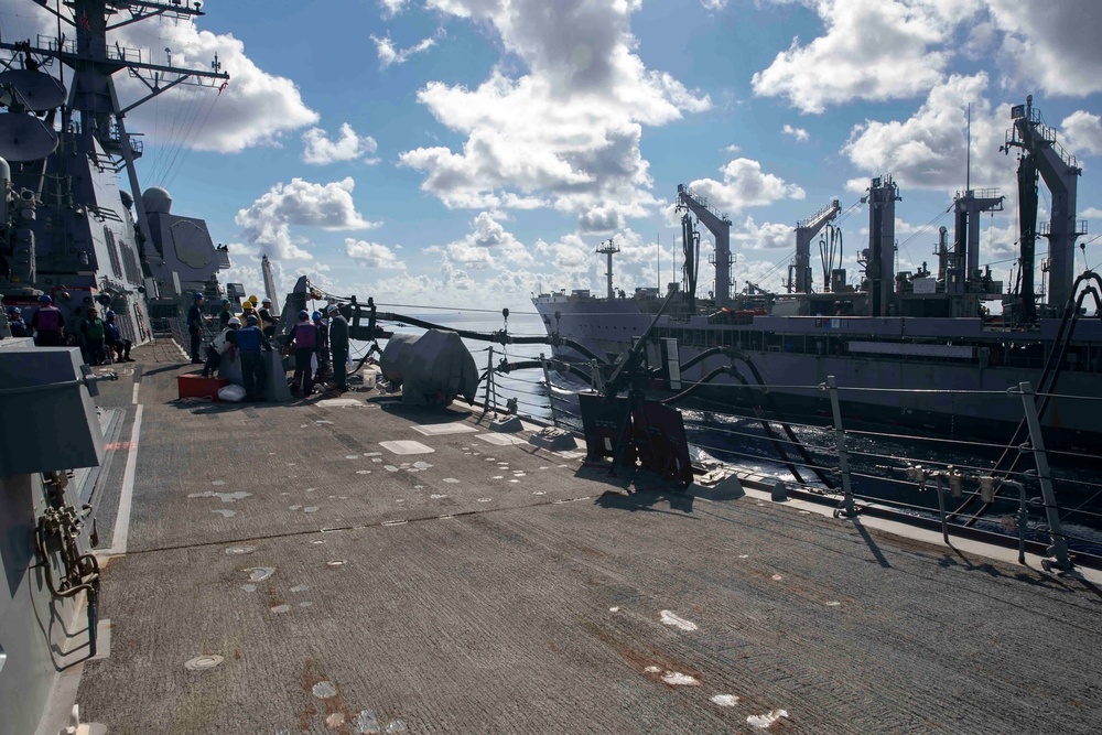 Frank E. Peterson Jr. conducts replenishment-at-sea