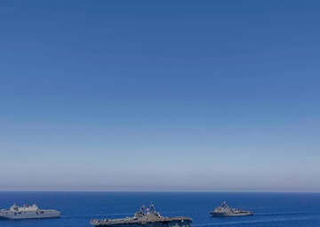 USS Wasp (LHD 1) Operates with TCG Anadolu (L 400)