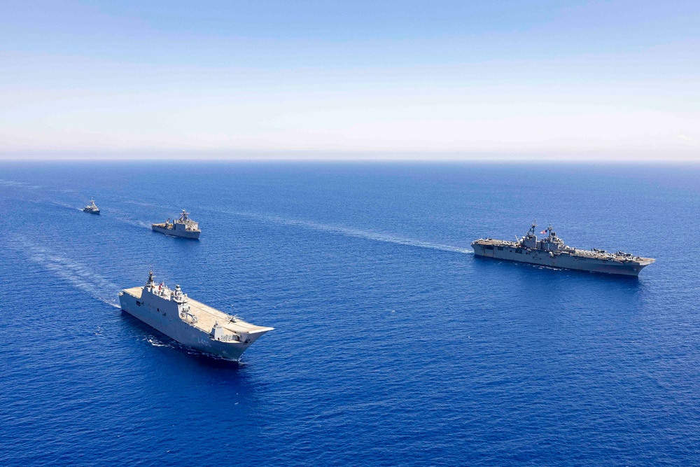 USS Wasp (LHD 1) Operates with TCG Anadolu (L 400)