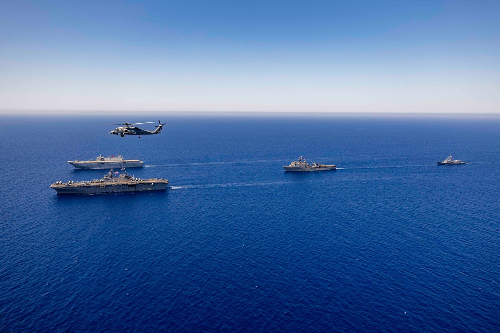 USS Wasp (LHD 1) Operates with TCG Anadolu (L 400)