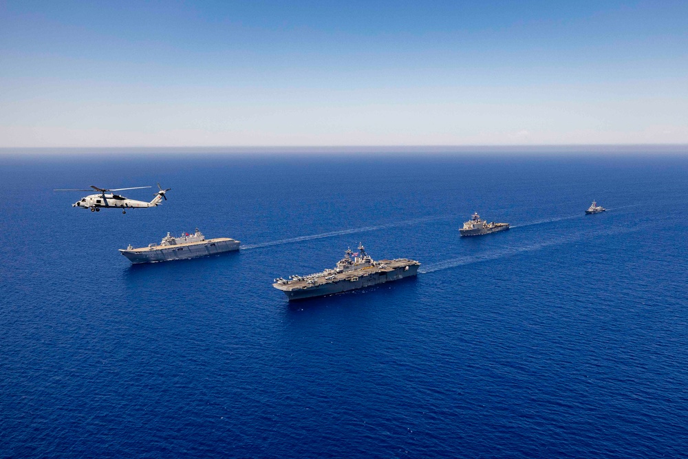 USS Wasp (LHD 1) Operates with TCG Anadolu (L 400)