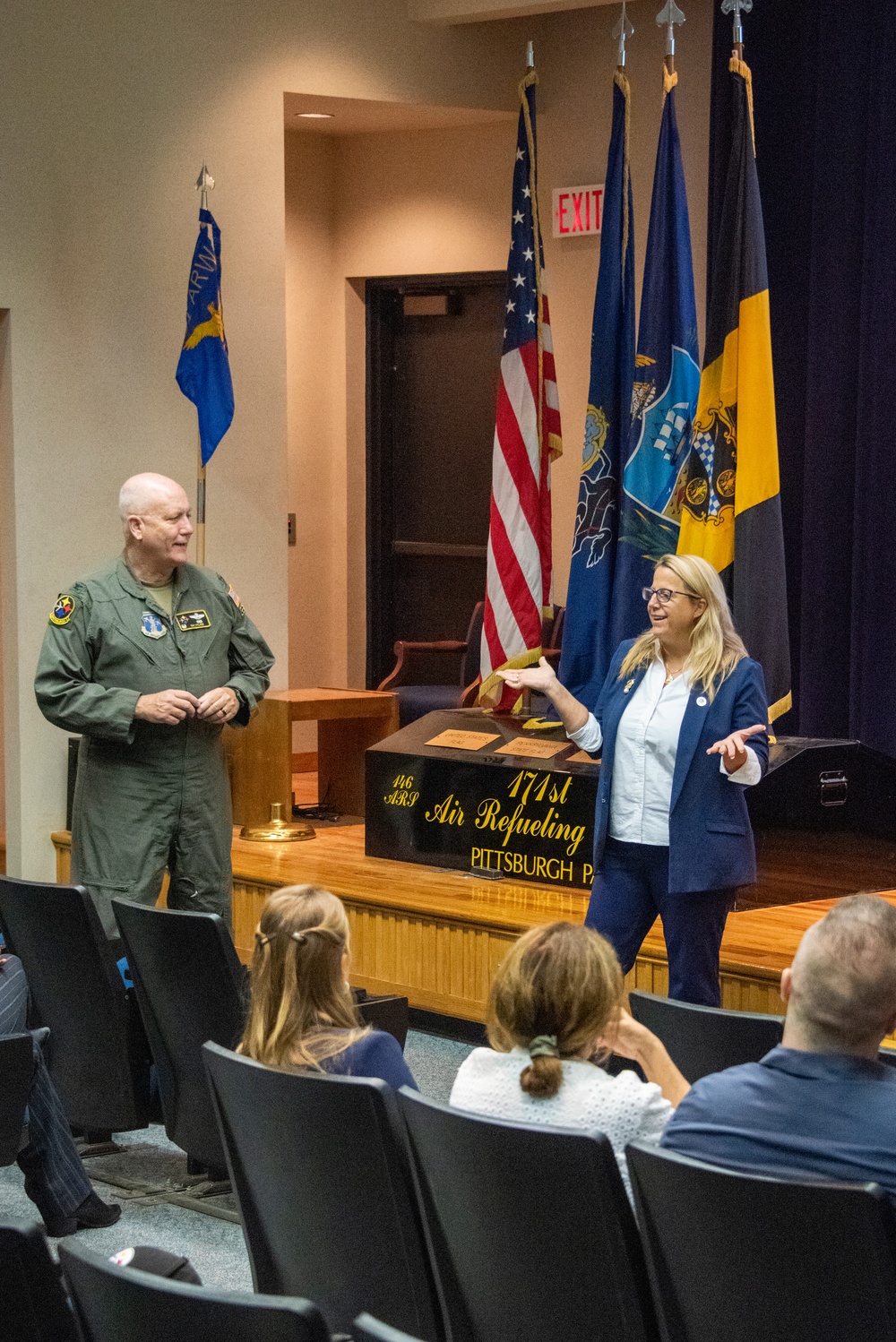 171st and 911th Welcome Honorary Commanders Aboard