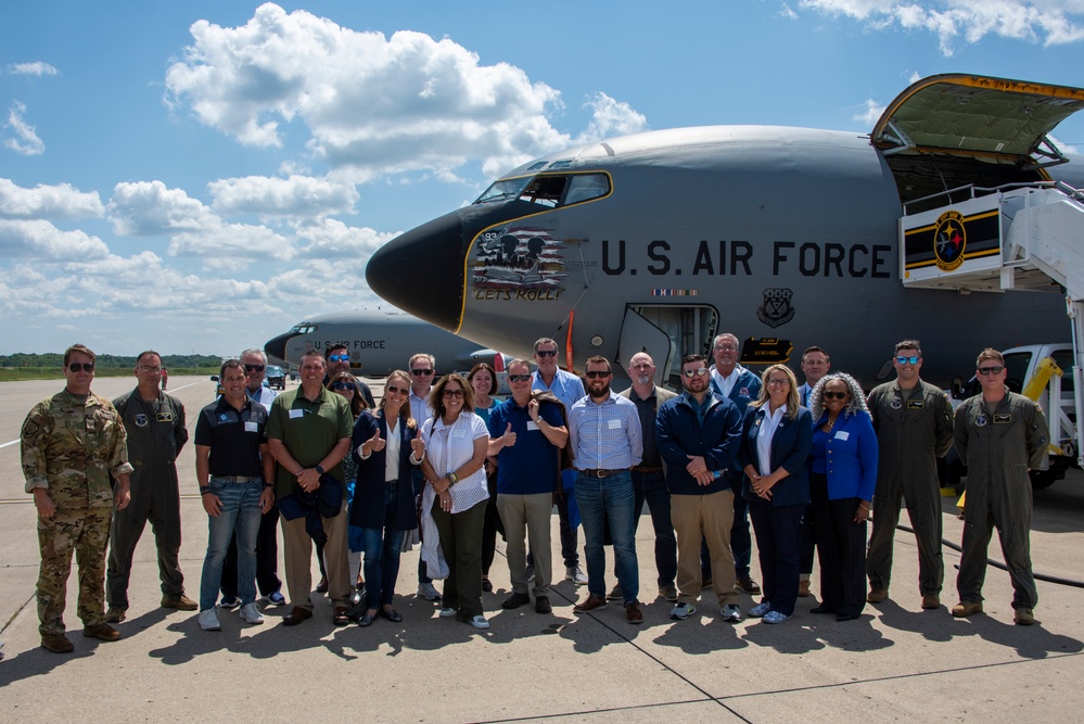 171st and 911th Welcome Honorary Commanders Aboard