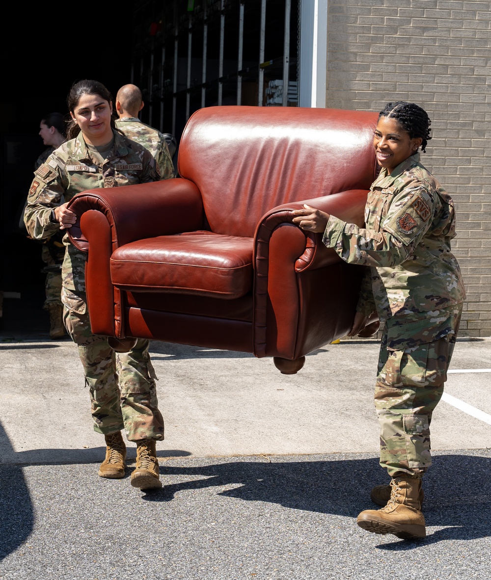 AFMAO Airmen assist with donation to Central Delaware Habitat for Humanity