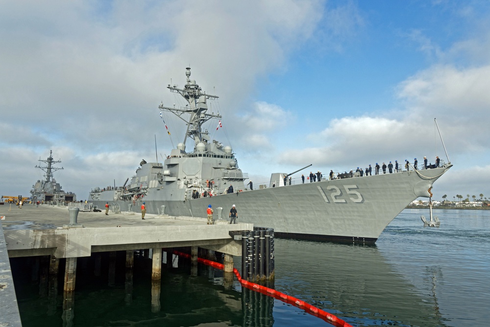 First Dual-ship Operations at Naval Weapons Station Seal Beach Ammunition Pier