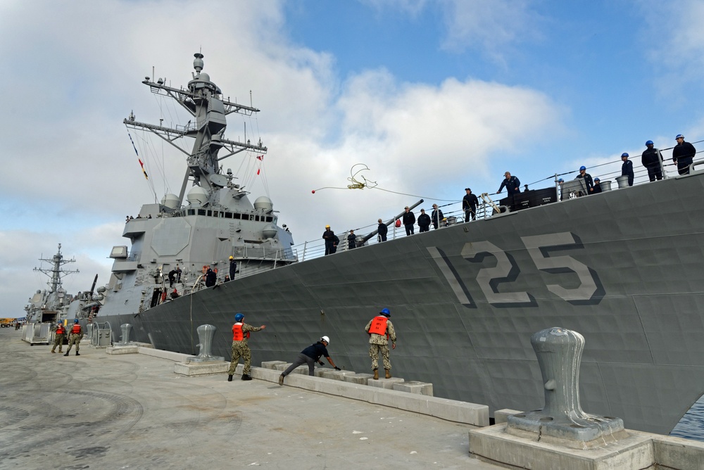 First Dual-ship Operations at Naval Weapons Station Seal Beach Ammunition Pier