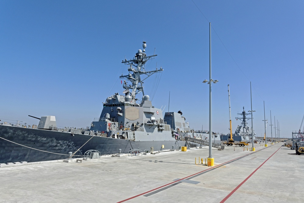 First Dual-ship Operations at Naval Weapons Station Seal Beach Ammunition Pier