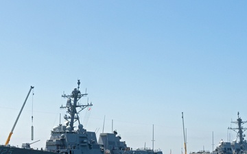 First Dual-ship Operations at Naval Weapons Station Seal Beach Ammunition Pier