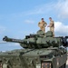 The 145th Airlift Wing loads an M10 Booker Combat Vehicle