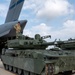 The 145th Airlift Wing loads an M10 Booker Combat Vehicle