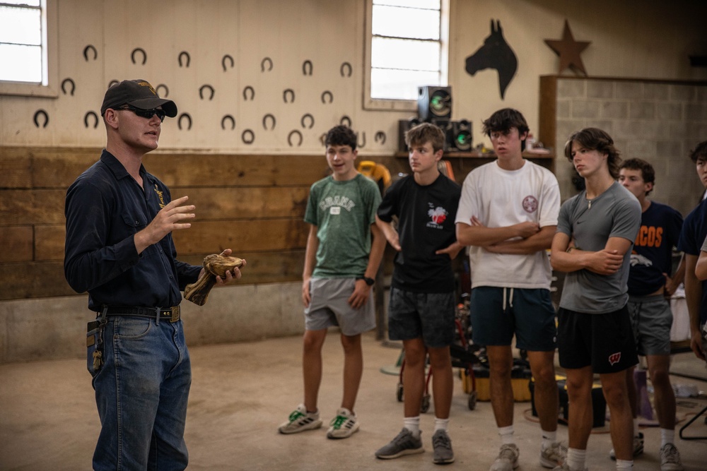 Fort Cavazos Spends the Day with Local High School Football Team