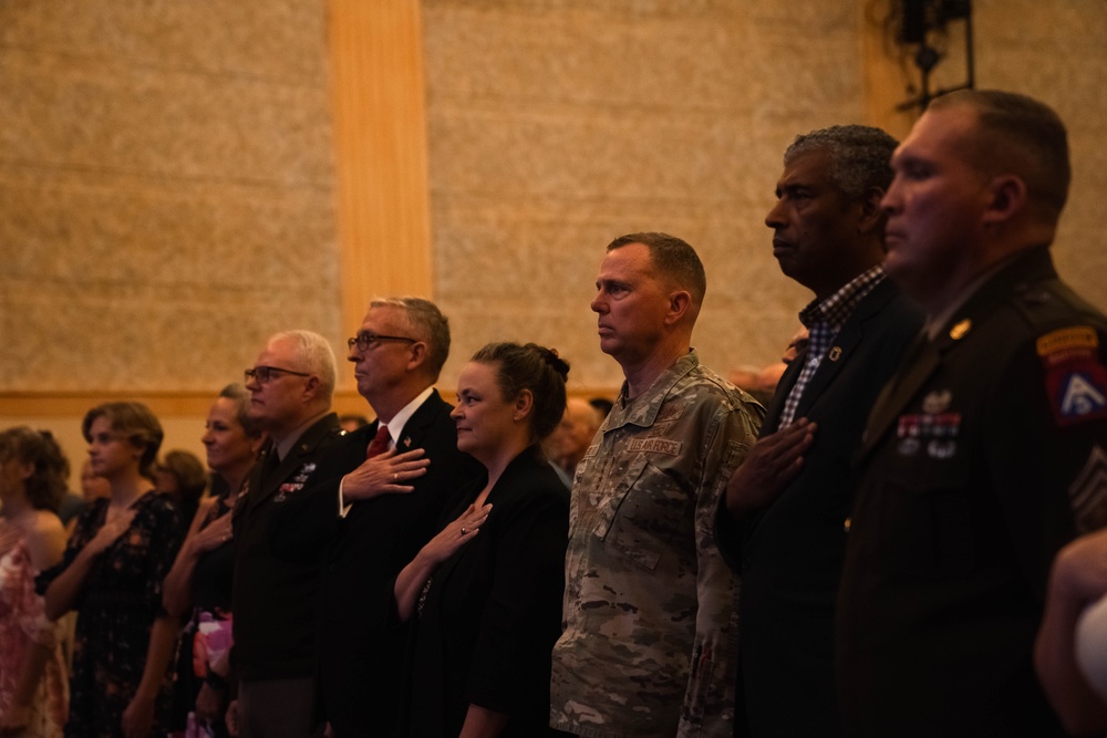 Lt. Gen. John R. Evans, Jr. retires from the U.S. Army after 36 years of service.