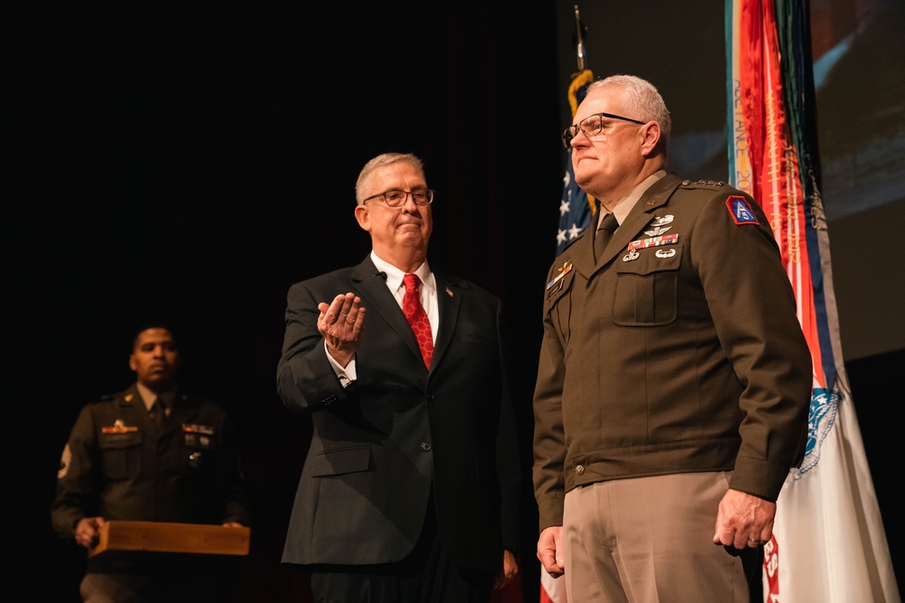 Lt. Gen. John R. Evans, Jr. retires from the U.S. Army after 36 years of service.