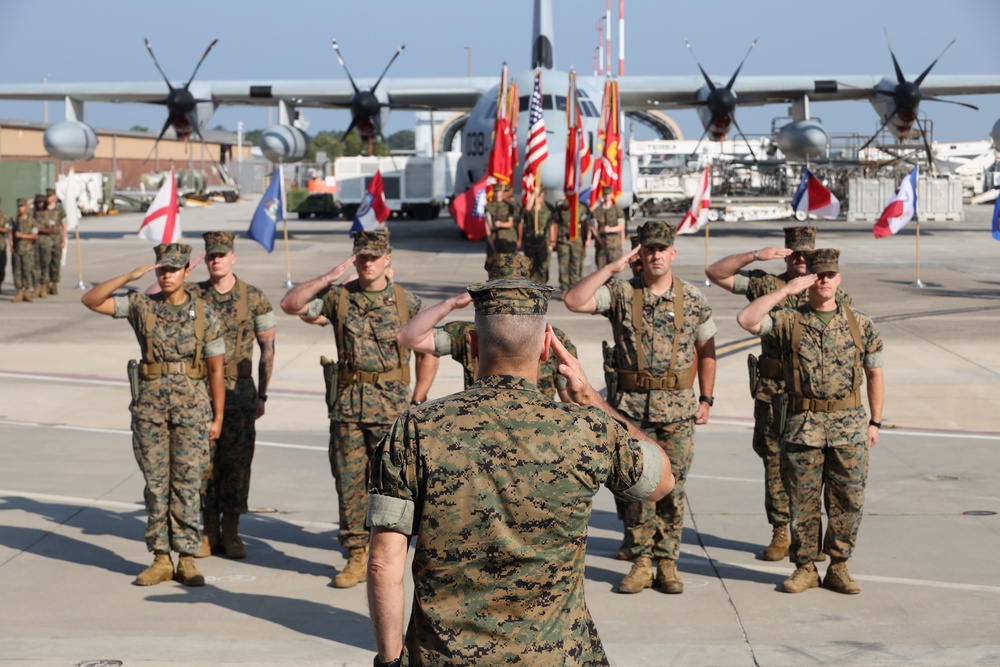 MAG-14 change of command ceremony