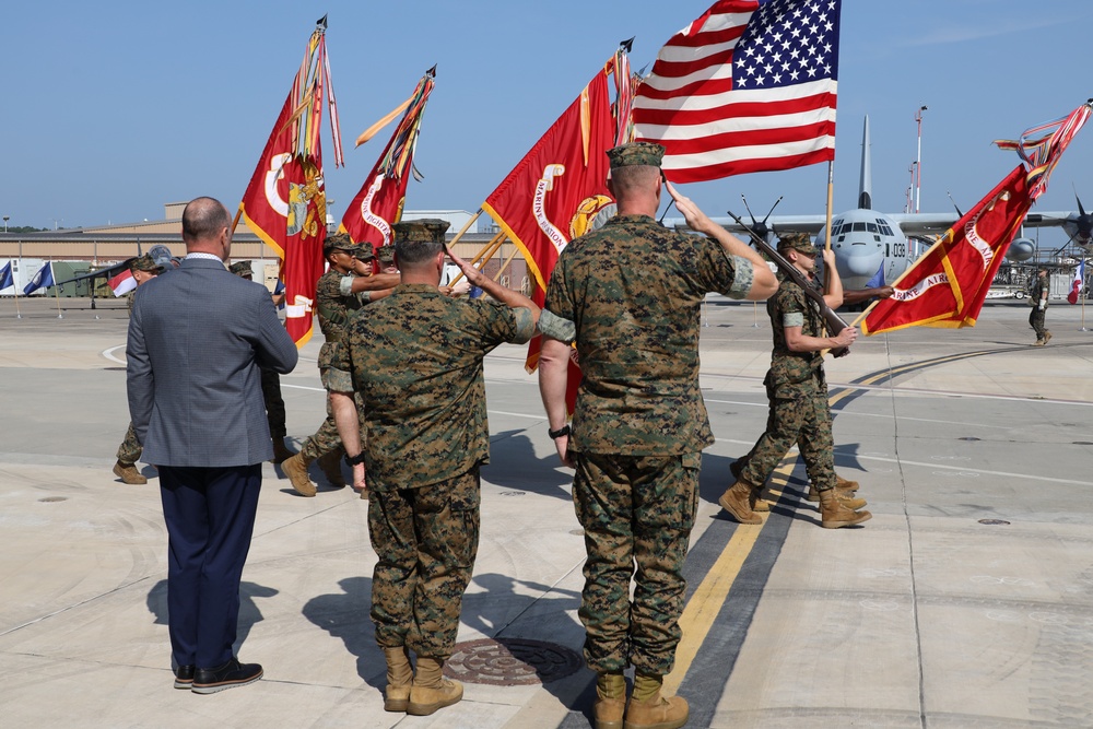 MAG-14 change of command ceremony