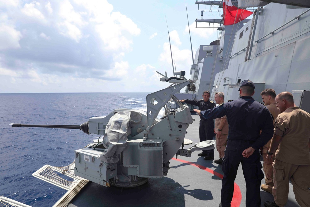 Rear Adm. Bailey visits Italian Navy ITS Carabiniere (F 593)