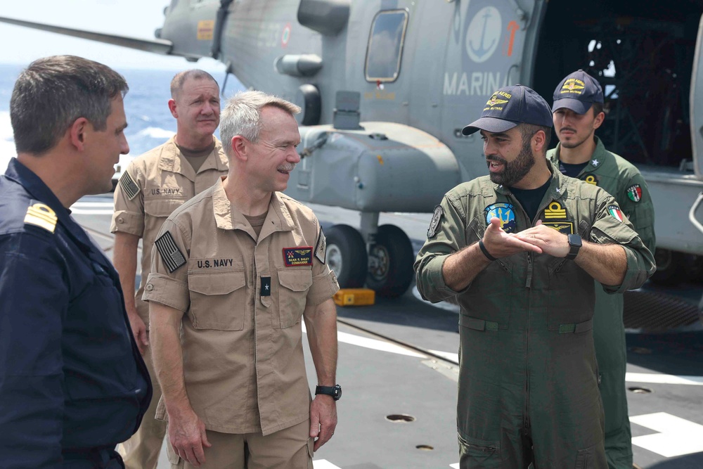 Rear Adm. Bailey visits Italian Navy ITS Carabiniere (F 593)