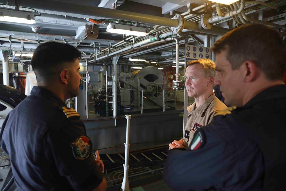 Rear Adm. Bailey visits Italian Navy ITS Carabiniere (F 593)