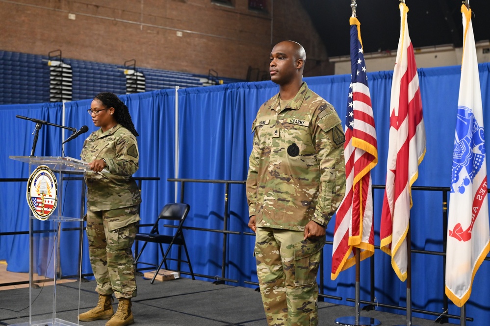 D.C. National Guard RRB Marketing NCOIC promotion ceremony