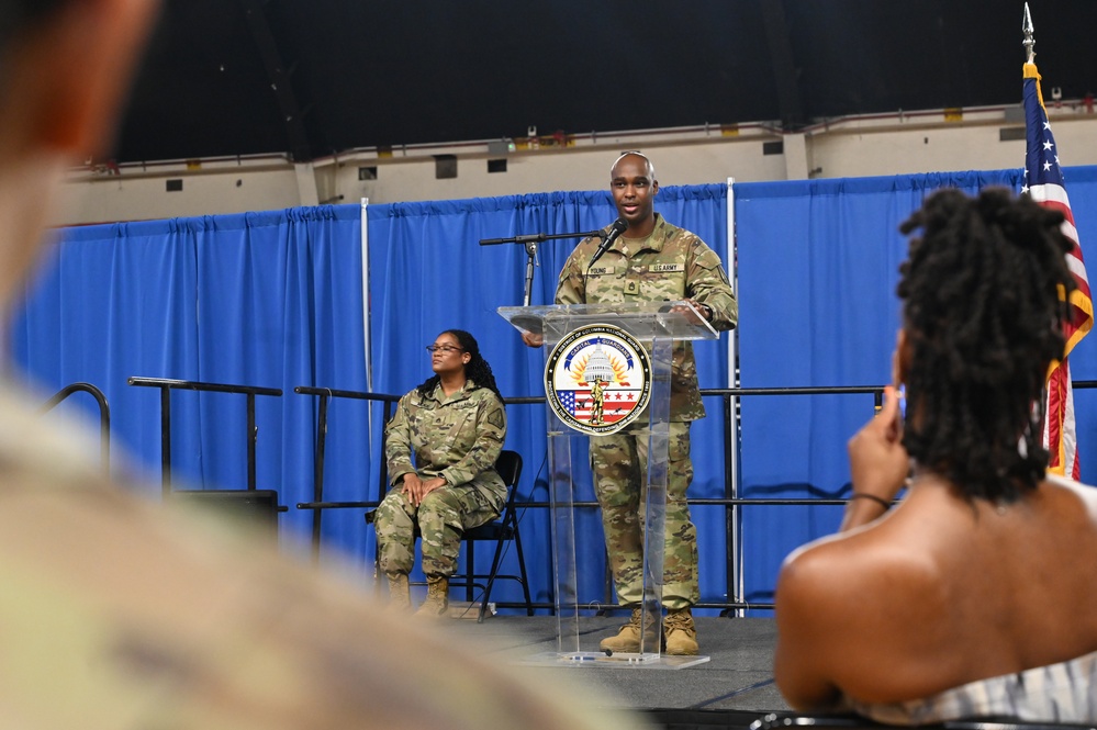 D.C. National Guard RRB Marketing NCOIC promotion ceremony