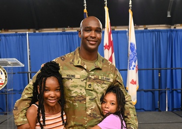 D.C. National Guard RRB Marketing NCOIC promotion ceremony