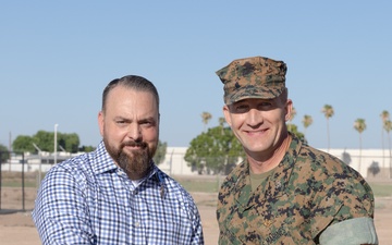 MCAS Yuma awards retired U.S. Marine Corps Master Sgt. Matthew Danque for El Centro expansion project success