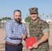 MCAS Yuma awards retired U.S. Marine Corps Master Sgt. Matthew Danque for El Centro expansion project success