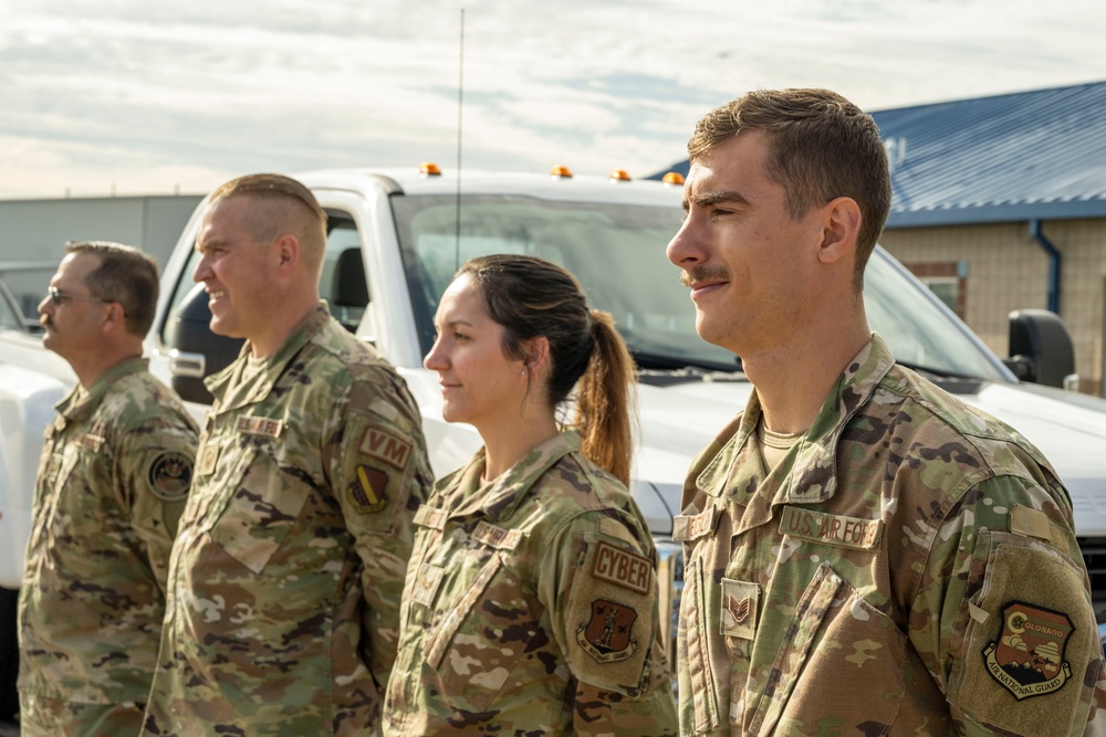 TAG of Colorado U.S. Army Maj. Gen. Laura Clellan facility tour of 233rd Space Group