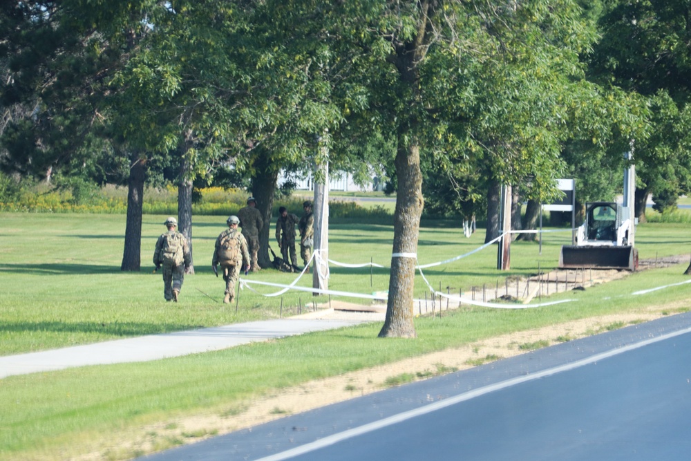 Soldiers with 612th Engineer Detachment complete Fort McCoy sidewalk troop project during CSTX 86-24-02