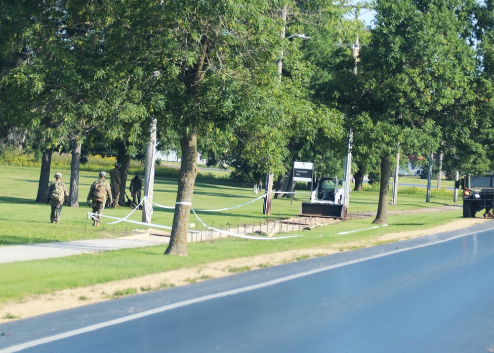 Soldiers with 612th Engineer Detachment complete Fort McCoy sidewalk troop project during CSTX 86-24-02