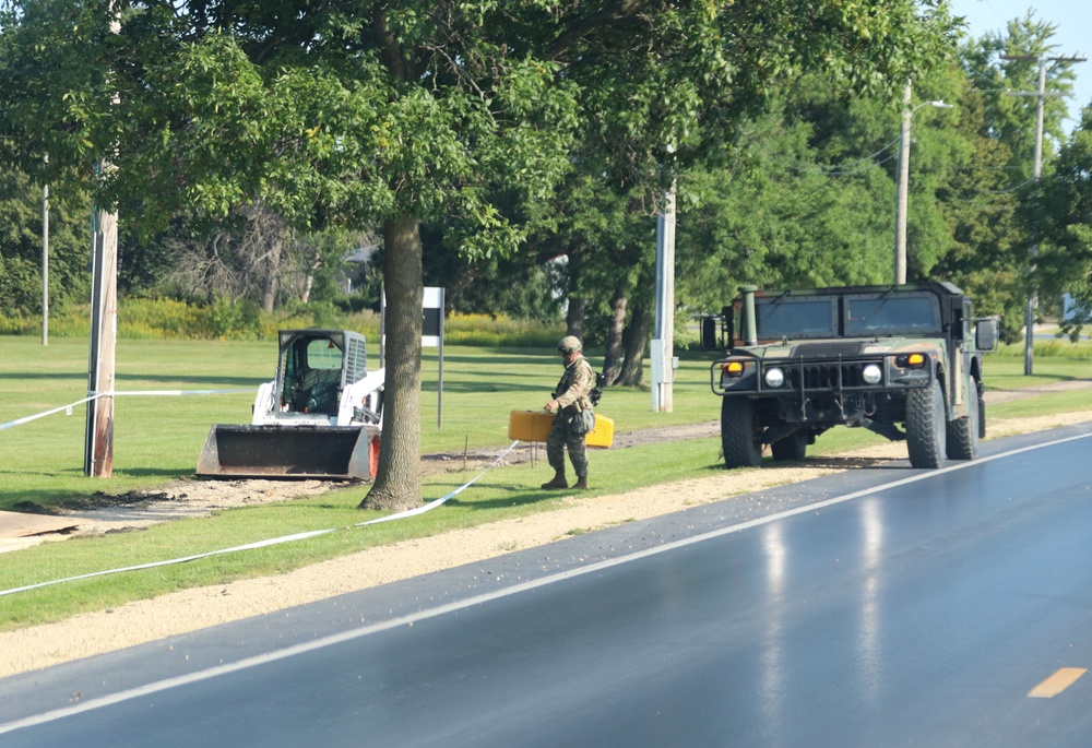 Soldiers with 612th Engineer Detachment complete Fort McCoy sidewalk troop project during CSTX 86-24-02