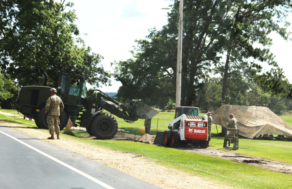 Soldiers with 612th Engineer Detachment complete Fort McCoy sidewalk troop project during CSTX 86-24-02