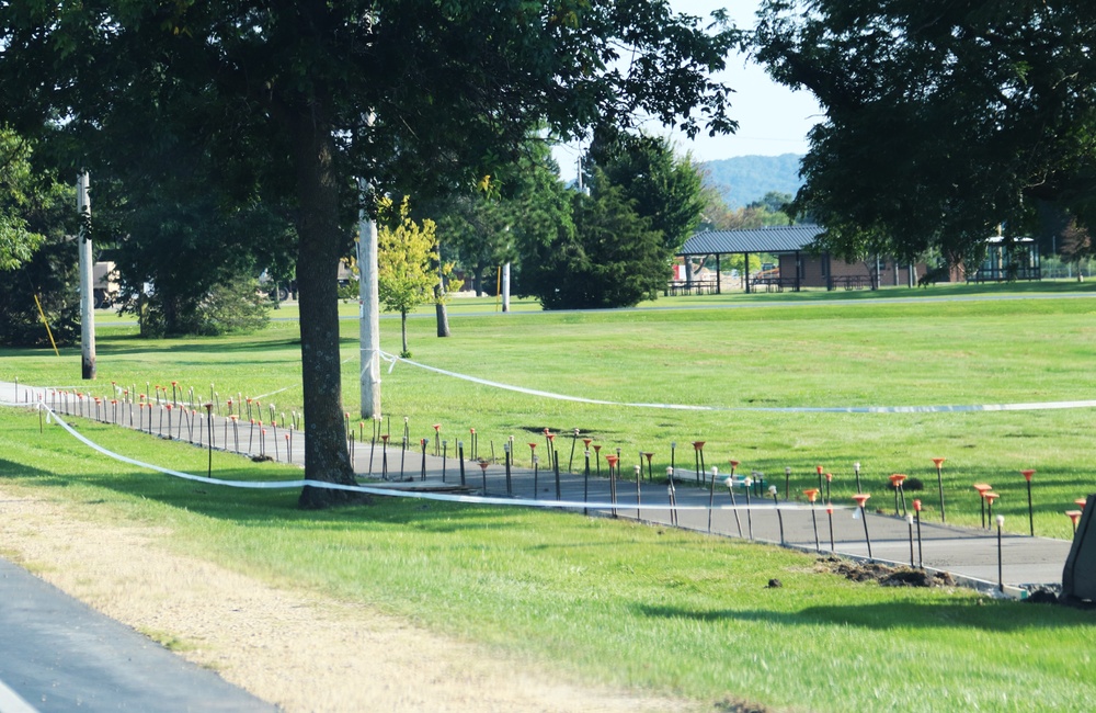 Soldiers with 612th Engineer Detachment complete Fort McCoy sidewalk troop project during CSTX 86-24-02