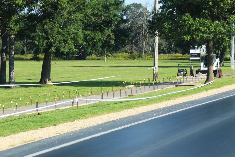 Soldiers with 612th Engineer Detachment complete Fort McCoy sidewalk troop project during CSTX 86-24-02