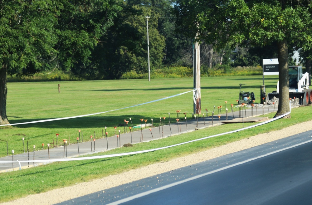 Soldiers with 612th Engineer Detachment complete Fort McCoy sidewalk troop project during CSTX 86-24-02